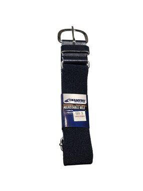 Champro Sports Baseball Softball Adjustable Belt With Leather Tab Navy 28"-52"